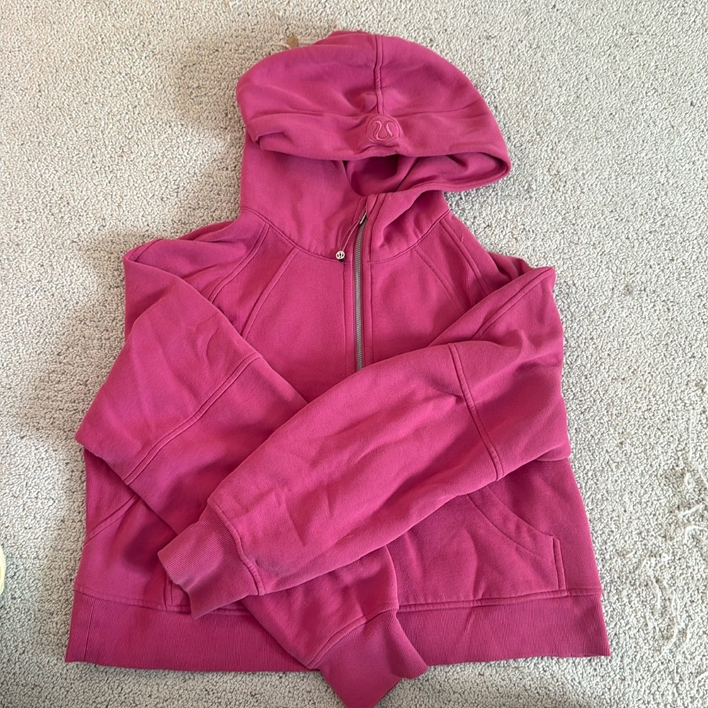 Pink Lululemon scuba hoodie